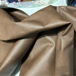 Berkshire Home brown faux leather fabric